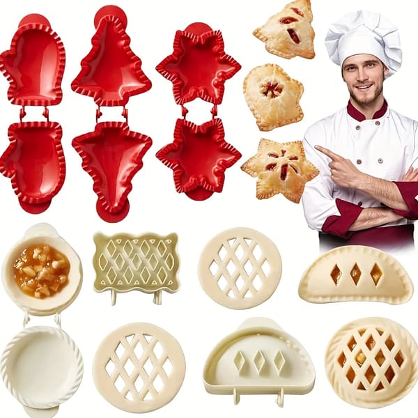 6 stk. Klassiske Mini Håndtærteforme Æbletærteform Bageform