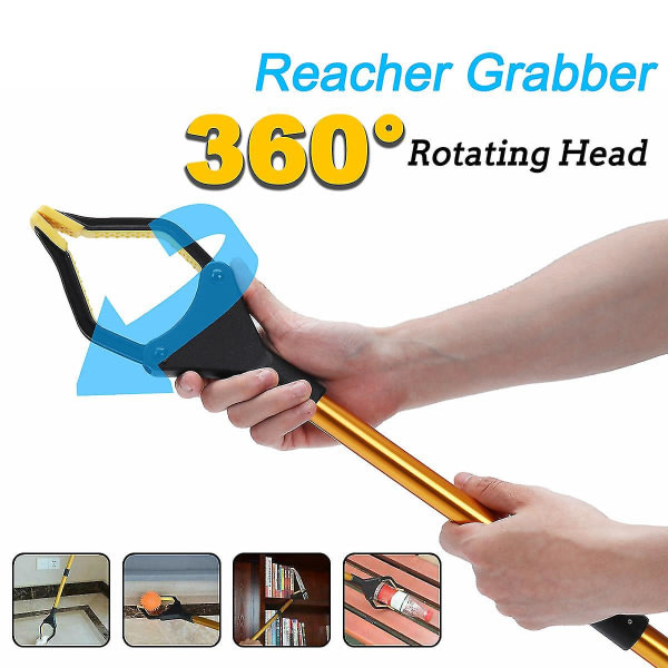 78cm Collapsible Garbage Collection Tool Grabber Reacher Stick Reach Grip Claw Grip