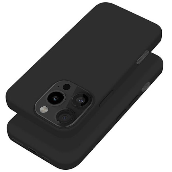 Fodral för iPhone 16 Pro Halvstyvt Mjukt Grepp Anti-Fingeravtryck Svart Black
