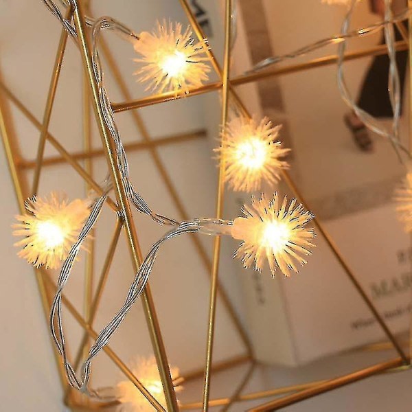 Led Hair Ball String Lights Have Have Decoration Christmas Batteridrevet