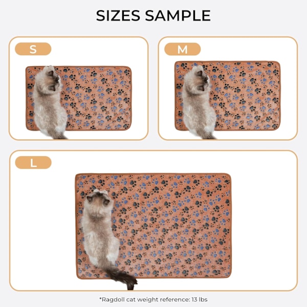 1 Pakke 3 Tæpper Super Bløde Fluffy Premium Fleece Dyretæpper Flannel Kast til Hund Hvalp Kat Pote
