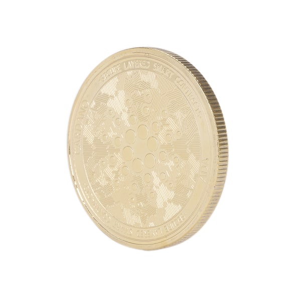 CARDANO ADA guldbelagt mønt Kryptovaluta erindringsmønter