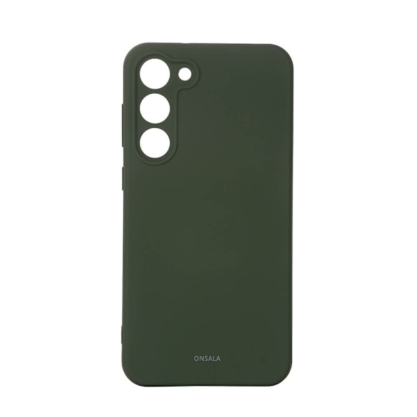 ONSALA Samsung Galaxy S23 Plus -puhelinkotelo silikonia tummanvihreä_xx 60