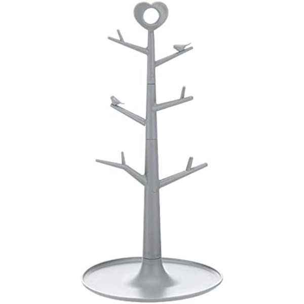 Förvaringsställ Muggställ Bänkskiva Träd Hem Förvaringsmuggkrok (grå)