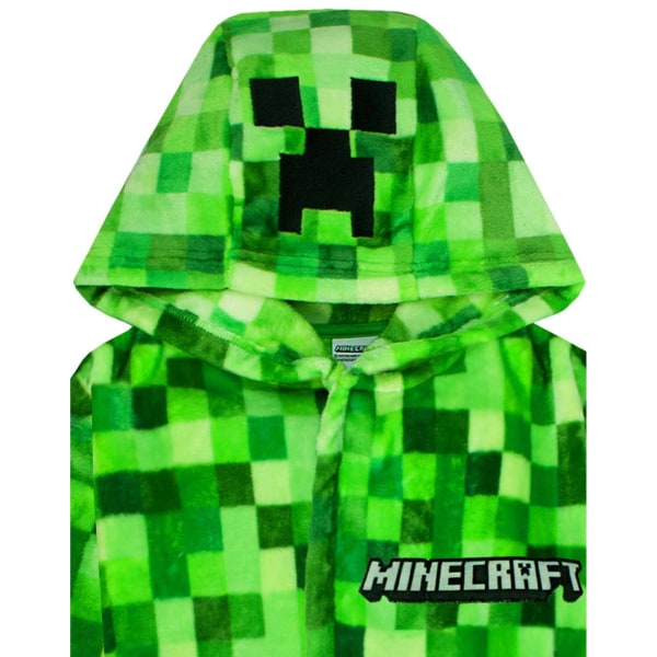 Minecraft Boys Creeper Pixel Robe 11-12 år Grønn Grønn Green 11-12 Years