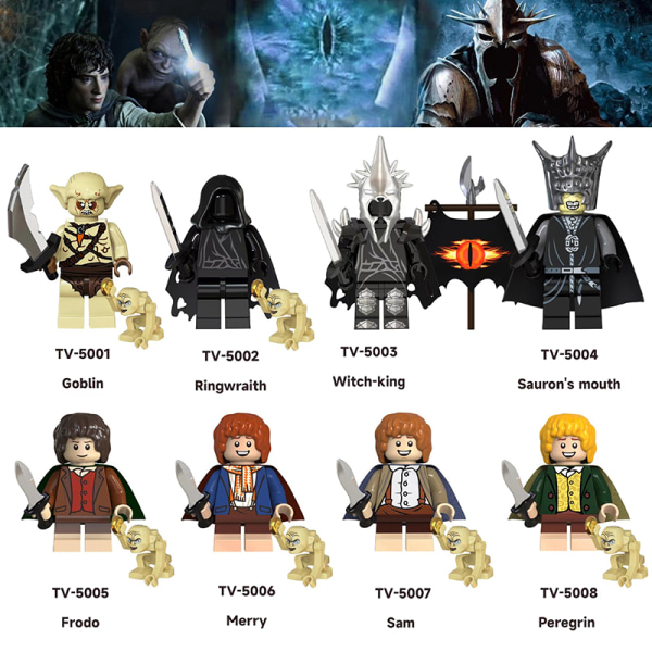 Lord Rings Filmer Hobbit Bricks Dolls Mini Action Toy Figurer B A9