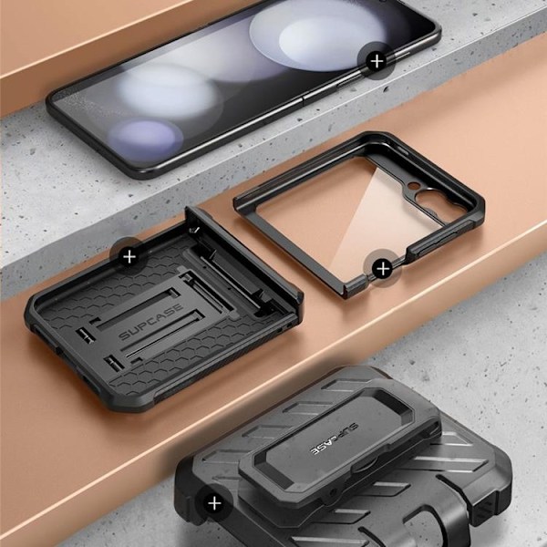 Supcase Galaxy Z Flip 6 Mobilfodral Unicorn Bettle Pro - Svart 150