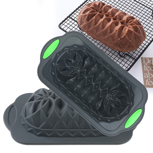 Rektangulær Lotus Brødform Silikon Bakeform for Toast Brød Sjokoladepudding Gelé Pai