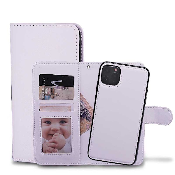 iPhone 11 Pro - Etui / Magnet Skal 2i1 - Hvid Hvid White White