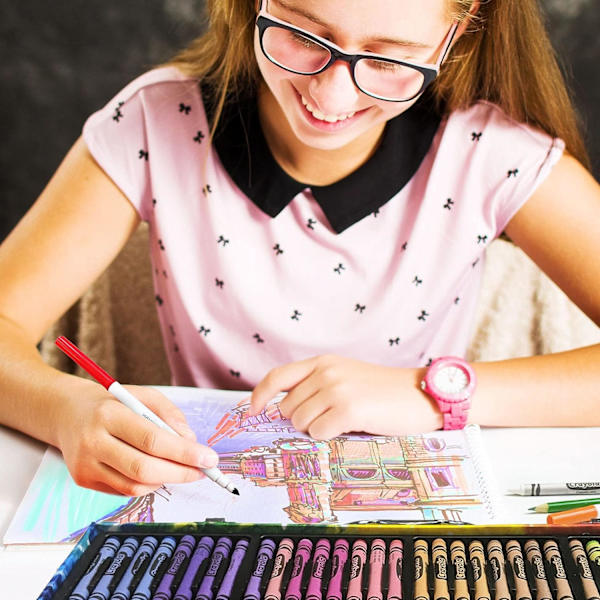 Inspiration Art Case Färgset - Rymden (140 delar), Konstkit för Barn, Leksaker för Flickor & Pojkar, Konstset, Skolmaterial, Presenter