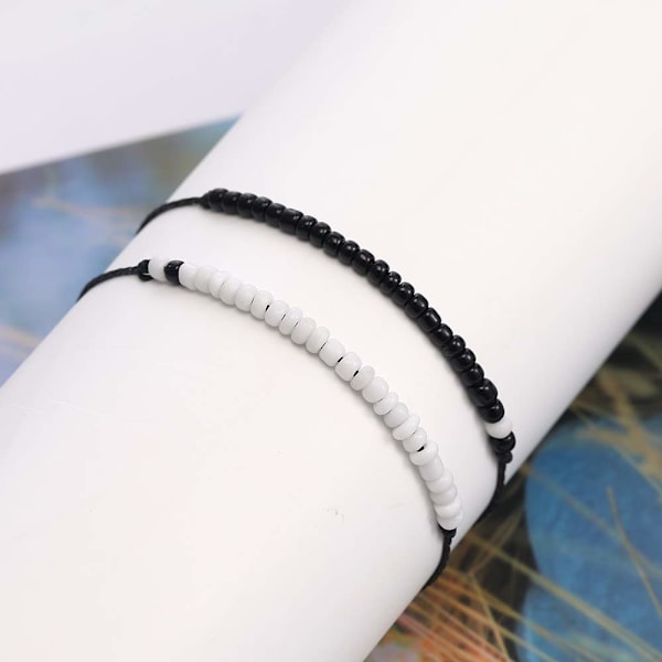 Bestevenn armbånd par armbånd 2 matchende yin og yang armbånd hans og hennes elsker armbånd