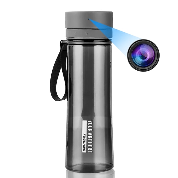 Piilokamera Minikamera HD 750 ml Vesipullo Wi-Fi kaukovalvonta videonauhuri Kannettava Outdoor Office Water Cup minikamera 64GB