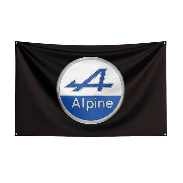 Jinzhaolai 3x5ft Alpines racerbilflagg for dekor D 120 x 180 cm
