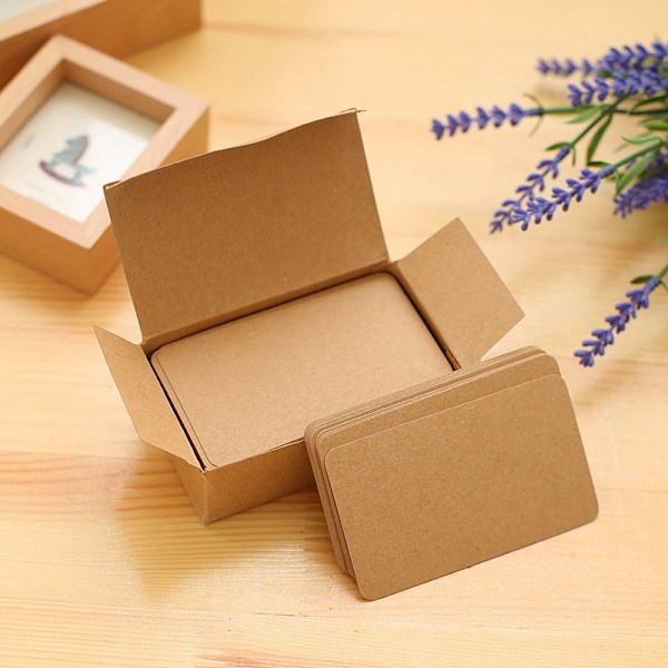 Pelikortit tyhjät kova paperi kortti paperi DIY lautapeli Valkoinen 02 Kraft paper