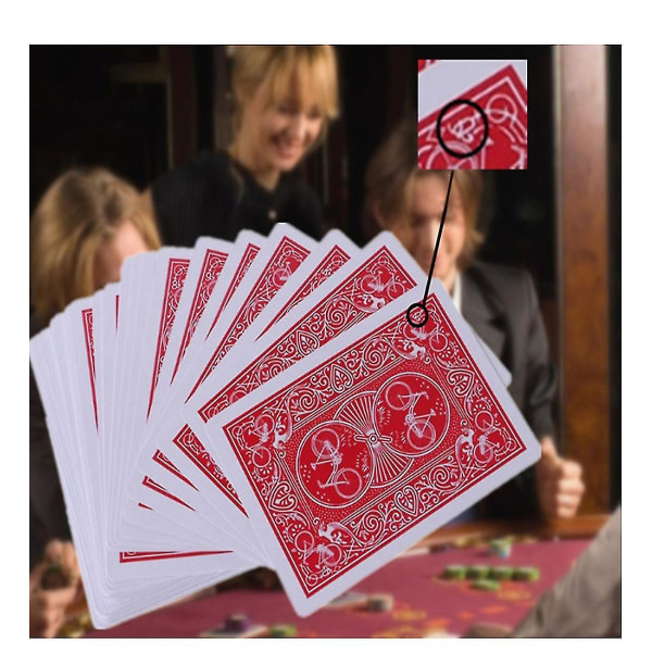 Poker Party Magic Brætspil Legetøj Voksen Pokerkort 54 Stk/sæt Secret Mark Stripper Sæt