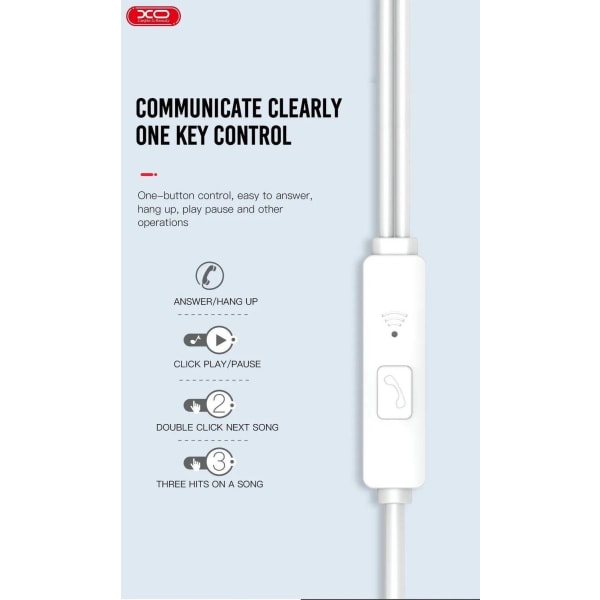 USB-C TYP-C Kontakt In-Ear Hörlurar med Mikrofon EP25