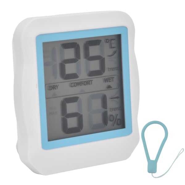 Mini Elektrisk termometer Hygrometer Digital Display Magnetisk