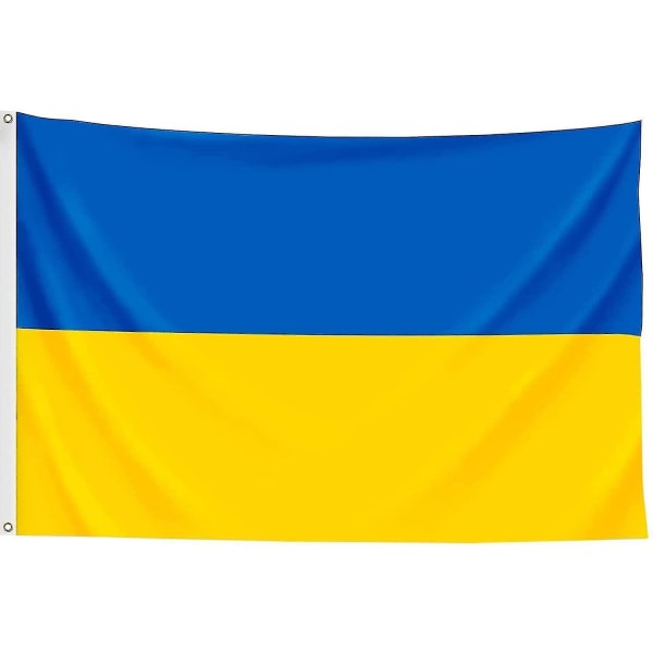 Ukraines flag Udendørs indendørs indretning Ukrainske nationale flag Polyester med messingærmer Ukraines flag 1 stk.