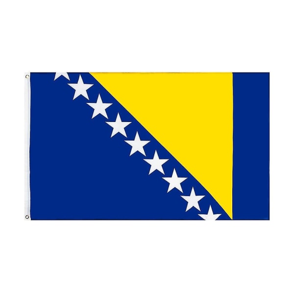 Johnin 90x150cm Bih Ba Bosna I Hercegovina Bosnien och Hercegovinas flagga 60 x 90 cm