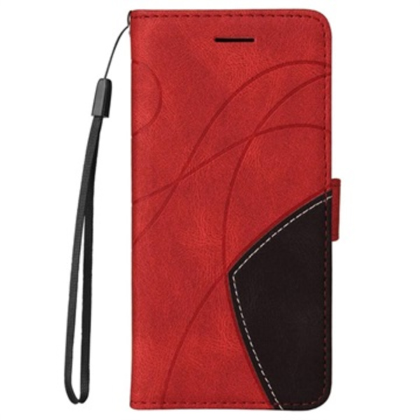 Tvåfärgad serie iPhone 7/8/SE (2020)/SE (2022) Läder... Röd red