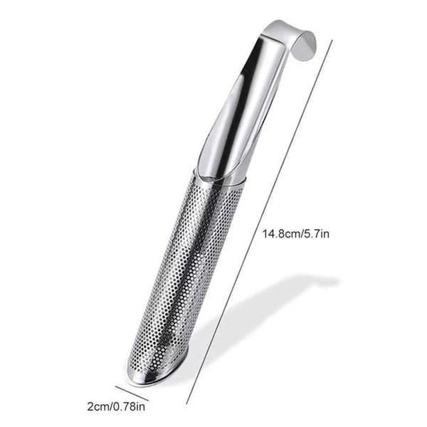 2x Tesil rør rustfrit stål mesh teinfuser