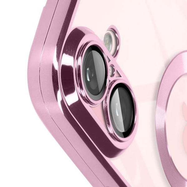 Glam Series -kotelo iPhone 16 Plus:lle, iskunkestävä vaaleanpunainen Pink