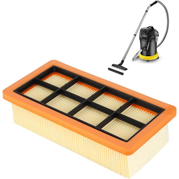 Ersättningsfilter för dammsugare, platt veckat filter Dammsugarfilter Kerna Hushållsapparater Tillbehör för Karcher AD3.200
