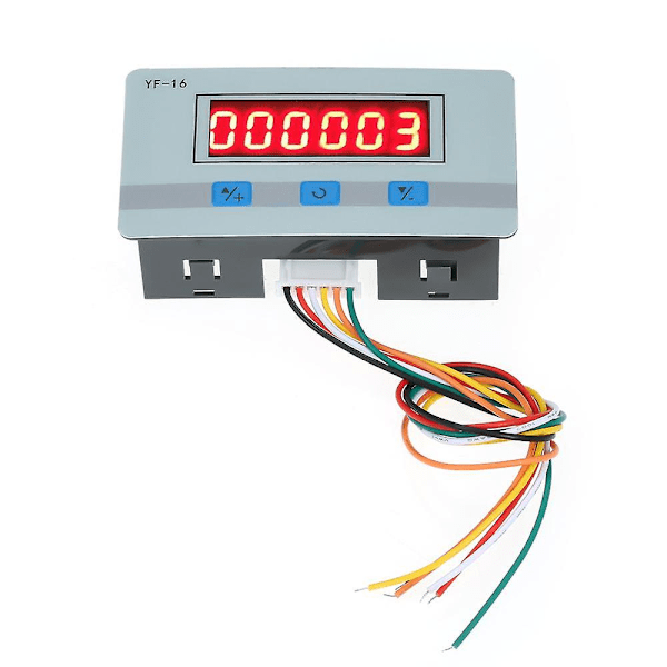 Mini LED digitalt tællermodul DC/AC5V~24V elektronisk totalisator med NPN og PNP signalinterface