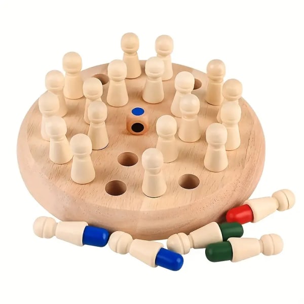 Træ Memory Matchstick Chess Game: Educational Logic Game & Brainteaser