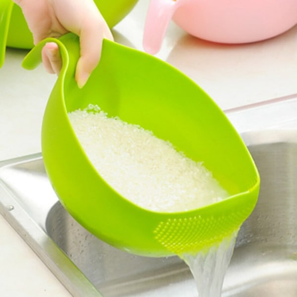 2 stk matvaregodkjent plast risbønner erter vaskefilter sil Kurv Sil Avløpsutstyr Rengjøringsutstyr Kjøkkentilbehør