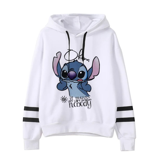 Y2k tecknad Lilo och Stitch roliga hoodies kvinnor Harajuku söt Stitch anime tröja Manga streetwear Hoody kvinnliga barn 59231 59231 L