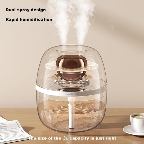 3L Luftfukter Ultralyd Kjølig Tåke Stille Drift Aroma Diffuser For Hjemmekontor Barnerom Soverom