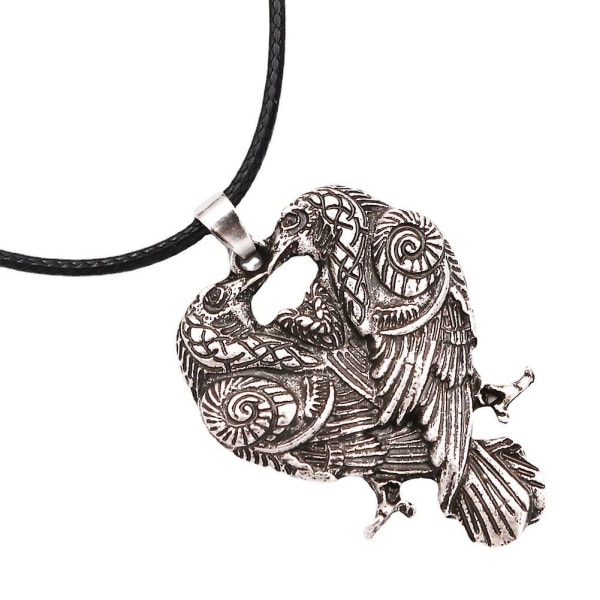 Raven halskæde Celtic Viking Odin Raven Pendant Raven smykker Mænd Kvinder Gaver