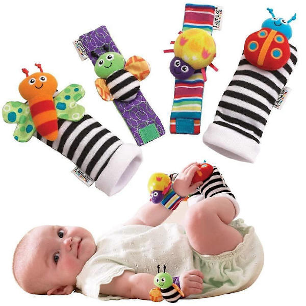 4 st Nyfödda Strumpor Baby Bell Strumpor Baby Bell med Handledsstrumpbyxor Baby Hand Bell_xx