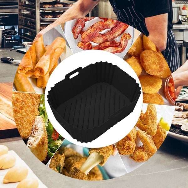 Air Fryer silikoneform til NINJA DZ201/DZ401/DZ550 GRÅ grå grey