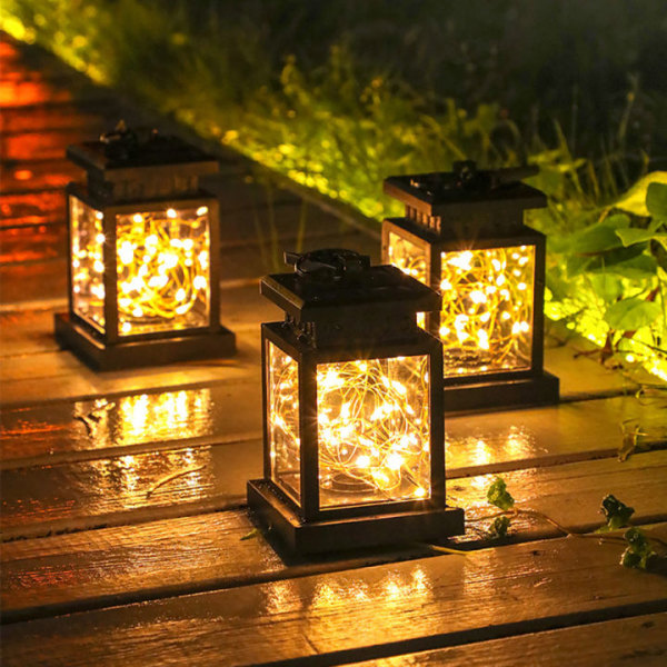 Solcellelamper til udendørs havedekoration，Stjernelamper, decora