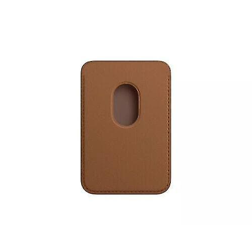 Kompatibel med officiel Apple læderpung med MagSafe til iPhone - Saddle Brown