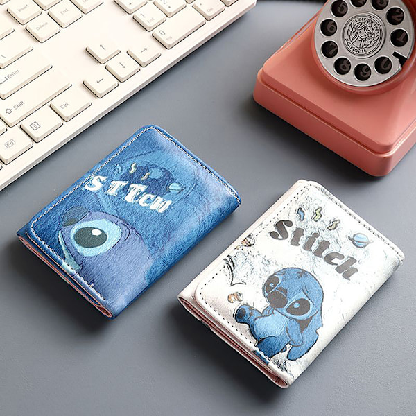Sarjakuva Lilo & Stitch Korttilompakko Kawaii Kuvio PU Nahkaa