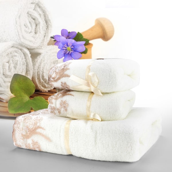 Håndklær Naturlige, ultraabsorberende og miljøvennlige håndklesett for