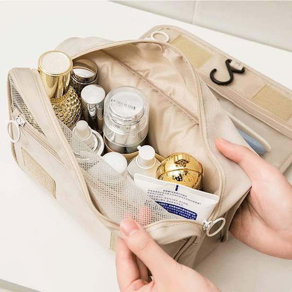8-pack reseförvaring, klädförvaring, resväskorganisation för semester och resor, förvaringskubset reseförvaring, organisationssystem för resväskor - beige