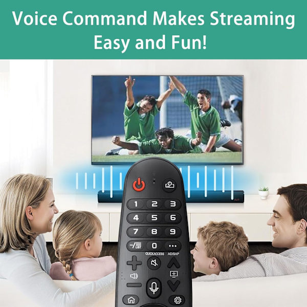 LG Fjernbetjening Magic Remote kompatibel med mange LG-modeller, Netflix og Prime Video genveje null ingen (Infrarød ikke-stemme mus) Style 1