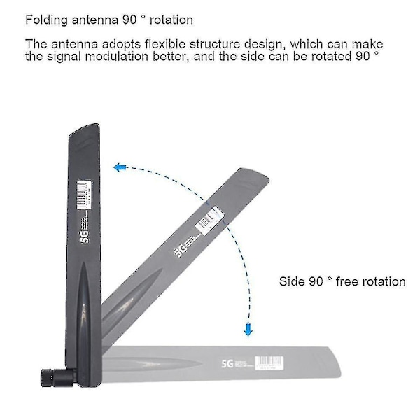 2 stk. 3g 4g 5g Antenne 600-6000mhz 18dbi Forstærkning SMA Han til Trådløst Netværkskort Wifi Router Høj S