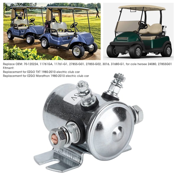 36V Club Car Solenoid 11761GA 11761‑G1 Udskiftning til EZGO TXT Marathon 1980‑2010 Electrical_xx