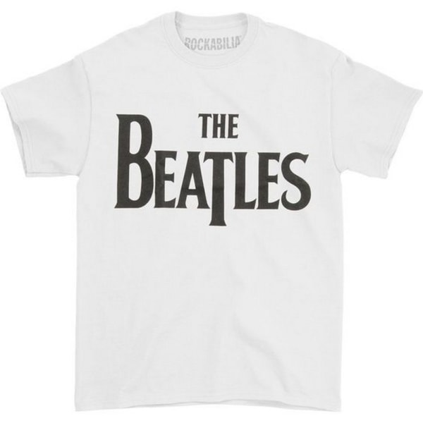 The Beatles Kids/Børn Drop T Logo T-Shirt 7-8 år Hvid Whit White 7-8 Years