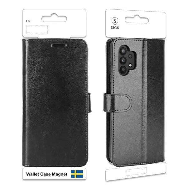 SiGN Wallet Etui til Galaxy A32 5G - Sort 80