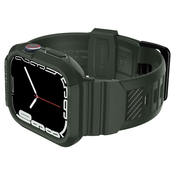 Spigen Apple Watch 44/45 mm Kotelo/Ranneke Rugged Armor 'Pro' Vihreä