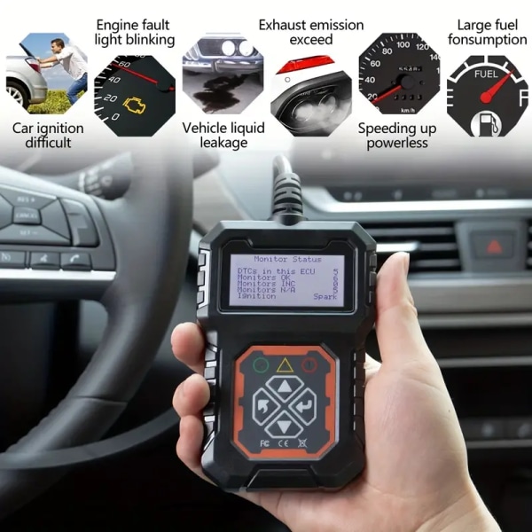 Bilkodelæser: Få øjeblikkelig diagnose af din bils Check Engine-lys med OBD2-scanner!