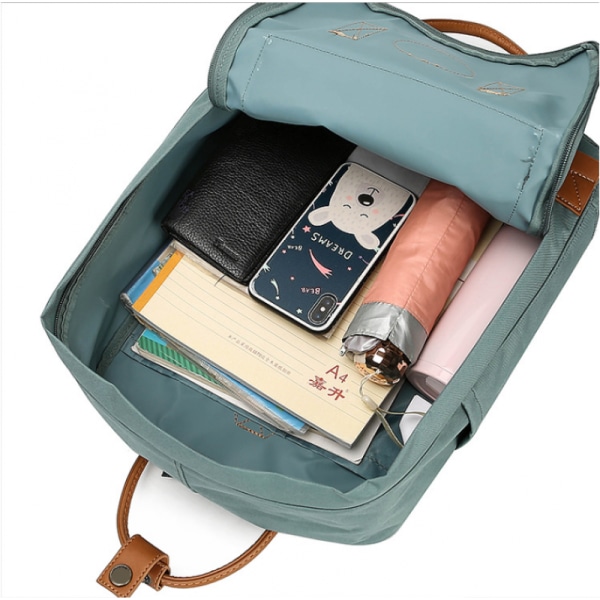 Skolryggsäck Travel Outdoor Fox Bag för män & kvinnor Lätt högskoleryggsäck, grön, 20L grön green 20L