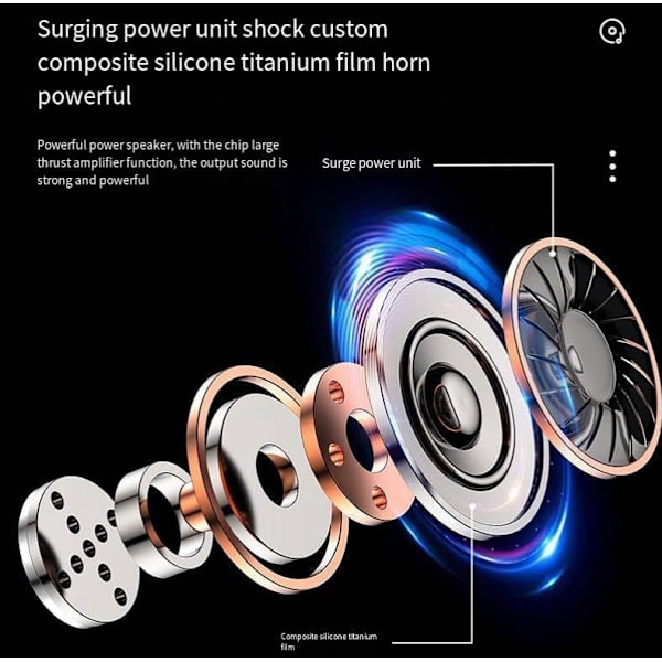 Caduola 2024 Ny Opgraderet Åben 3D Stereo Øre-krog Bluetooth Lille Kokosnød Bold Bluetooth Headset (sort) black