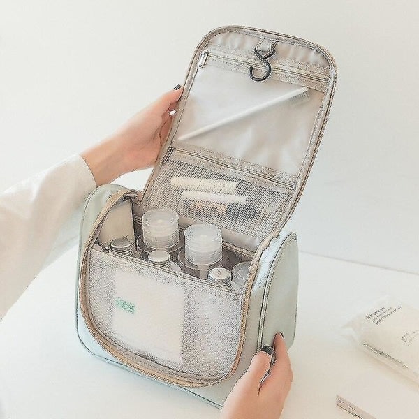Oxford Cloth Carry Cosmetic Bags Organizer Vanntett multifunksjonsbad med høy kapasitet